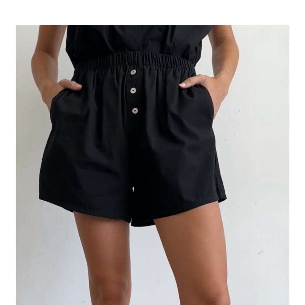 NWT DONNI Sandwash Boxer Jet/Black Small